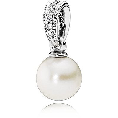 Charm Pandora Donna in Argento Perla 390393P - 390393P